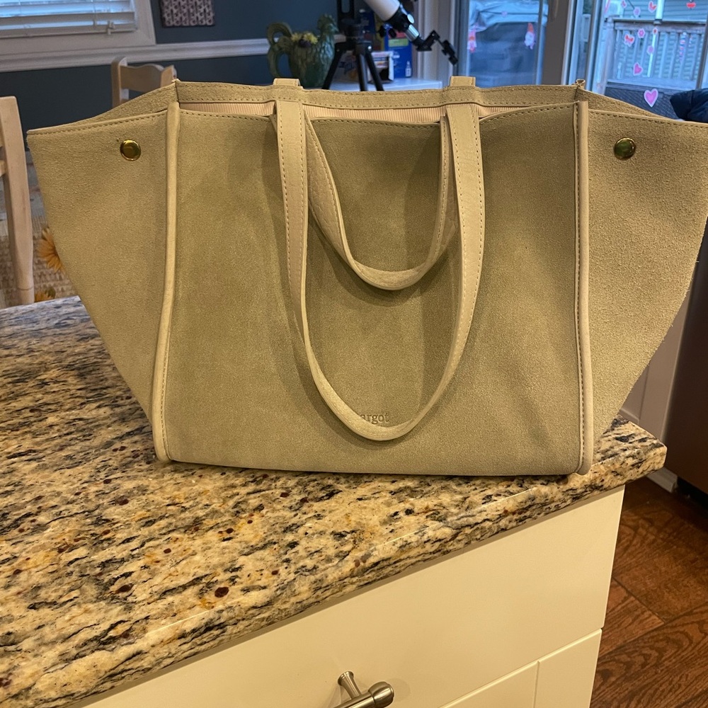 Last Call!! Margot Jamee suede two handle tote bag